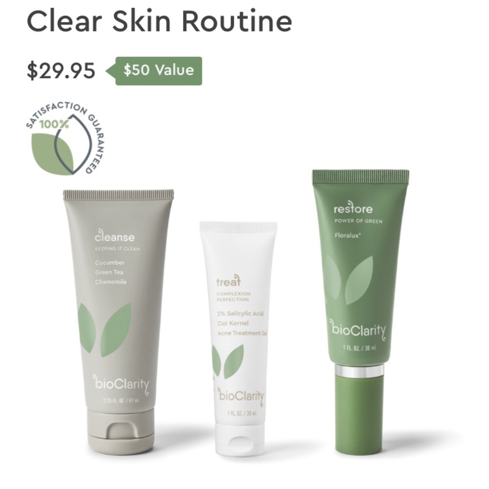 *NEW AND UNUSED* Bioclarity Clear Skin Routine